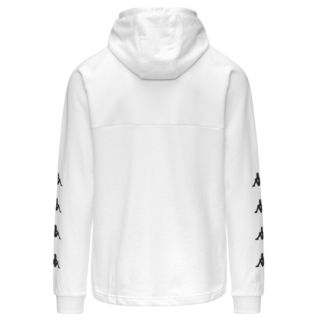 White Men's Regular Fit Fleece Hoodie with Mesh Inserts main