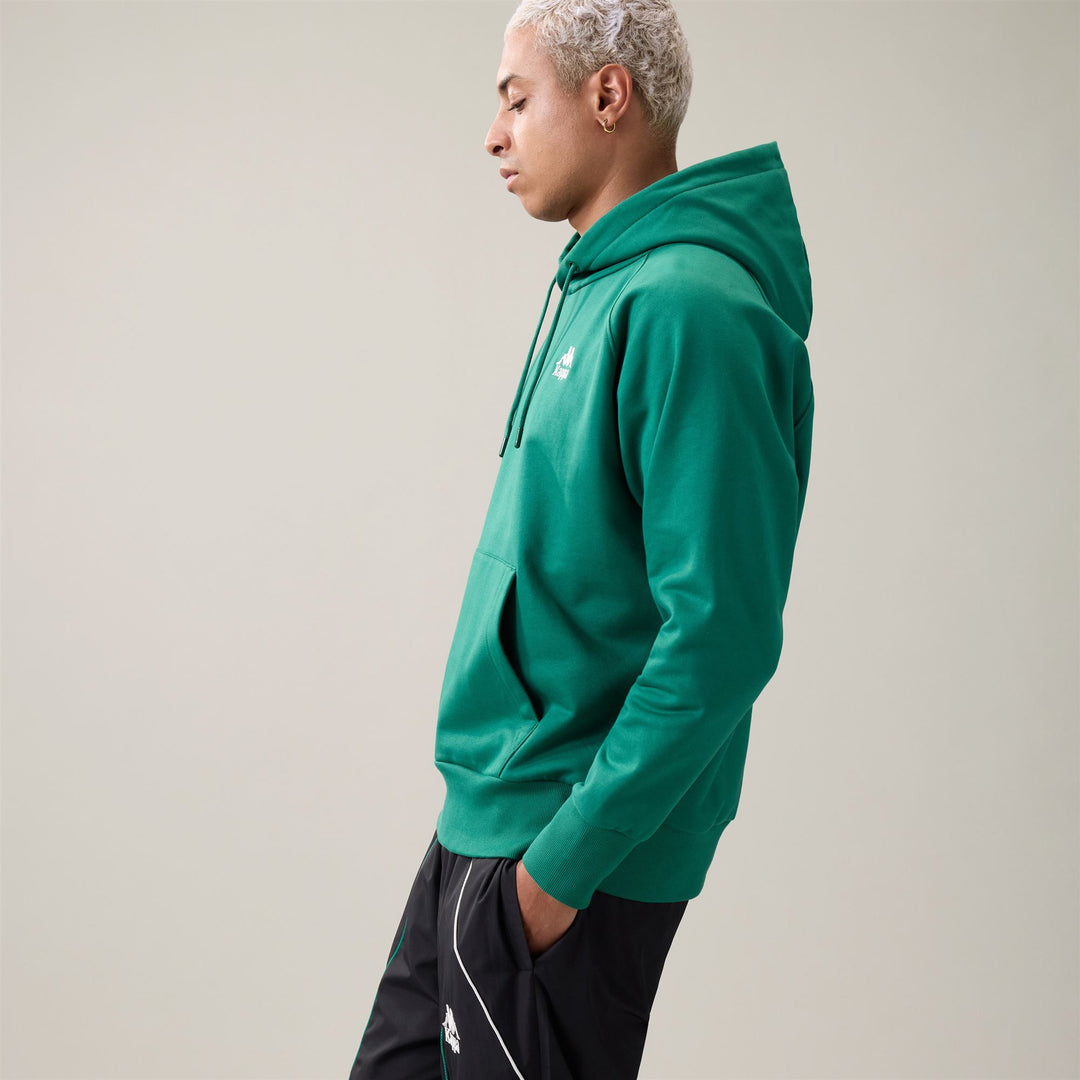AUTHENTIC  OCTANT - Fleece - Hoodie - Man - Green Jacket-White Natural main