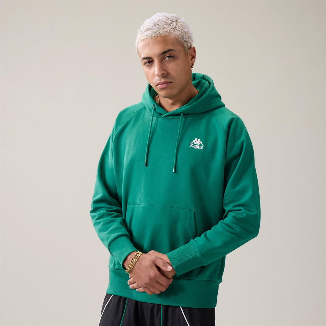 AUTHENTIC  OCTANT - Fleece - Hoodie - Man - Green Jacket-White Natural main