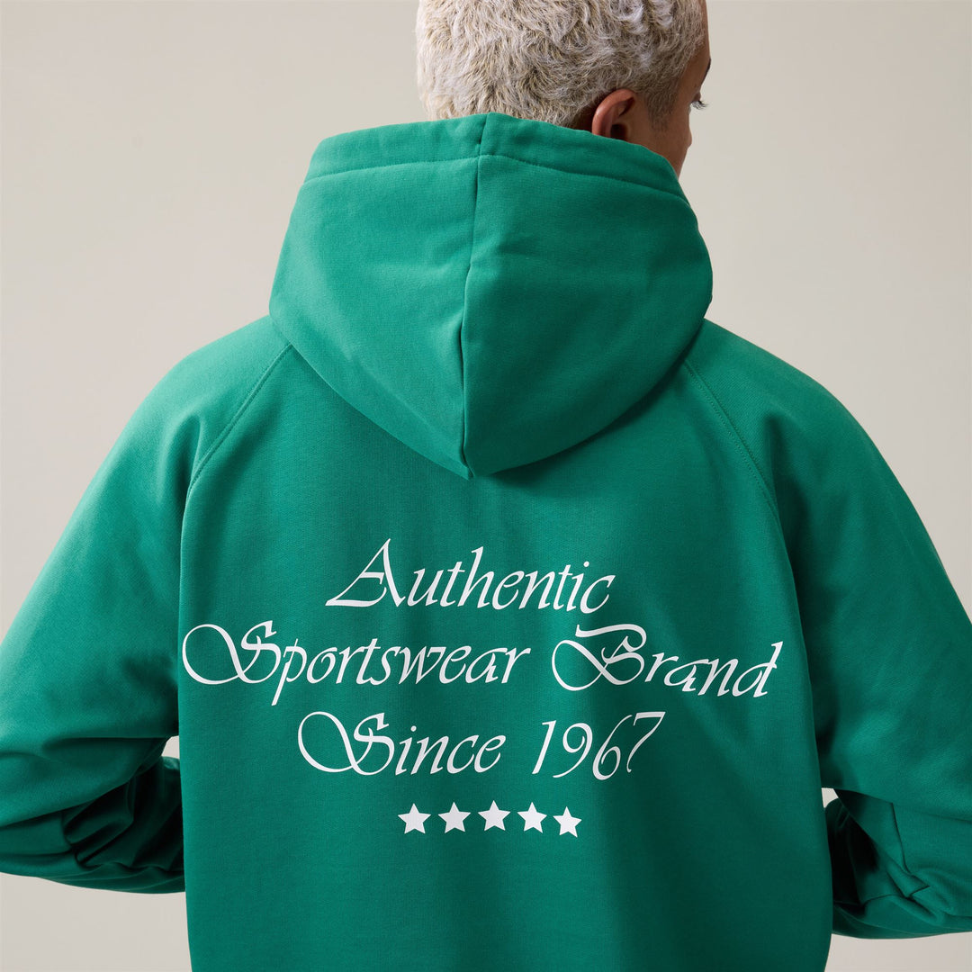 AUTHENTIC  OCTANT - Fleece - Hoodie - Man - Green Jacket-White Natural main
