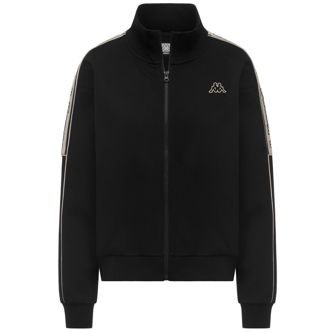 LOGO   TAPE IVORIUM - Pile - Giacca - Donna - Black-BEIGE CREAM main