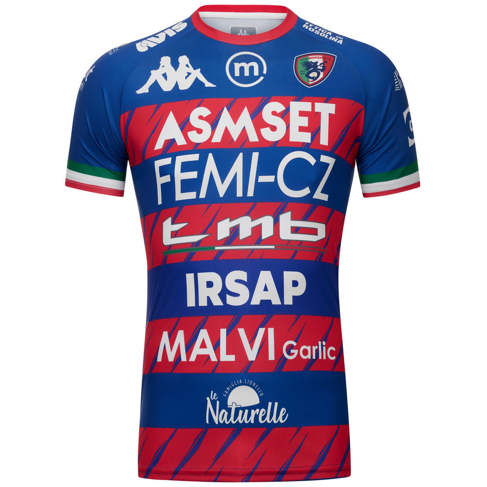Chemise de rugby bleue pour homme, coupe ajustée 02