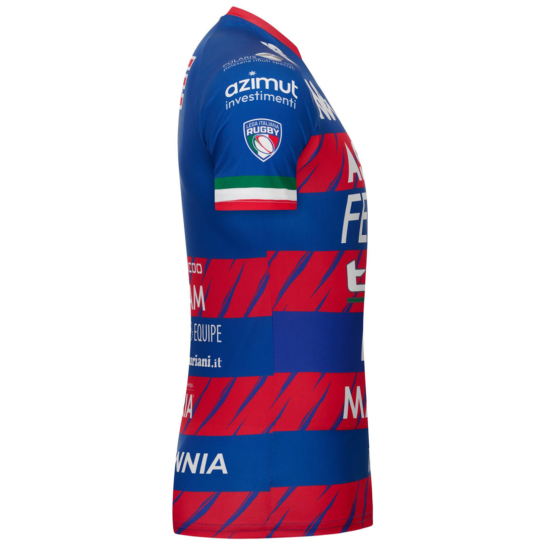 Maglia da rugby slim fit da uomo blu main