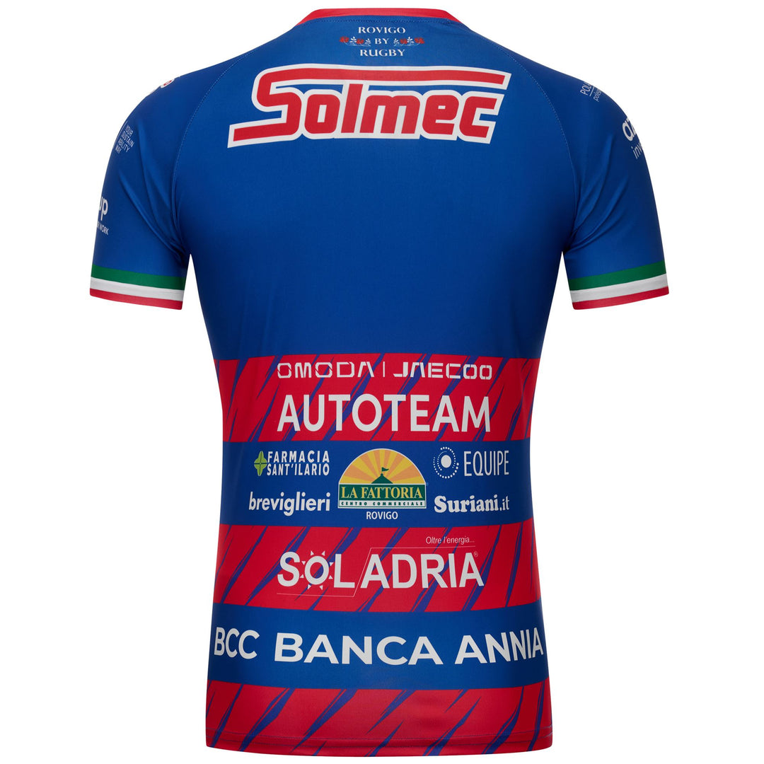 Maglia da rugby slim fit da uomo blu main
