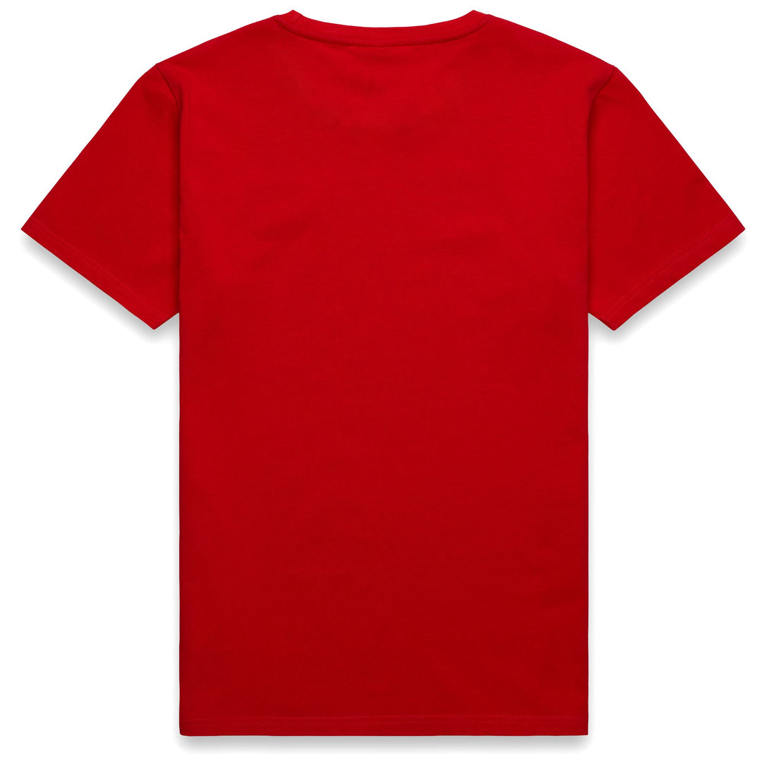 T-shirt rouge de sport pour homme, coupe classique, en coton main