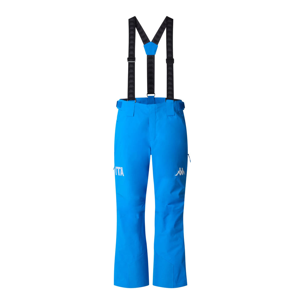Blue Men's Insulated Ski Pants with Waterproof Fabric 02