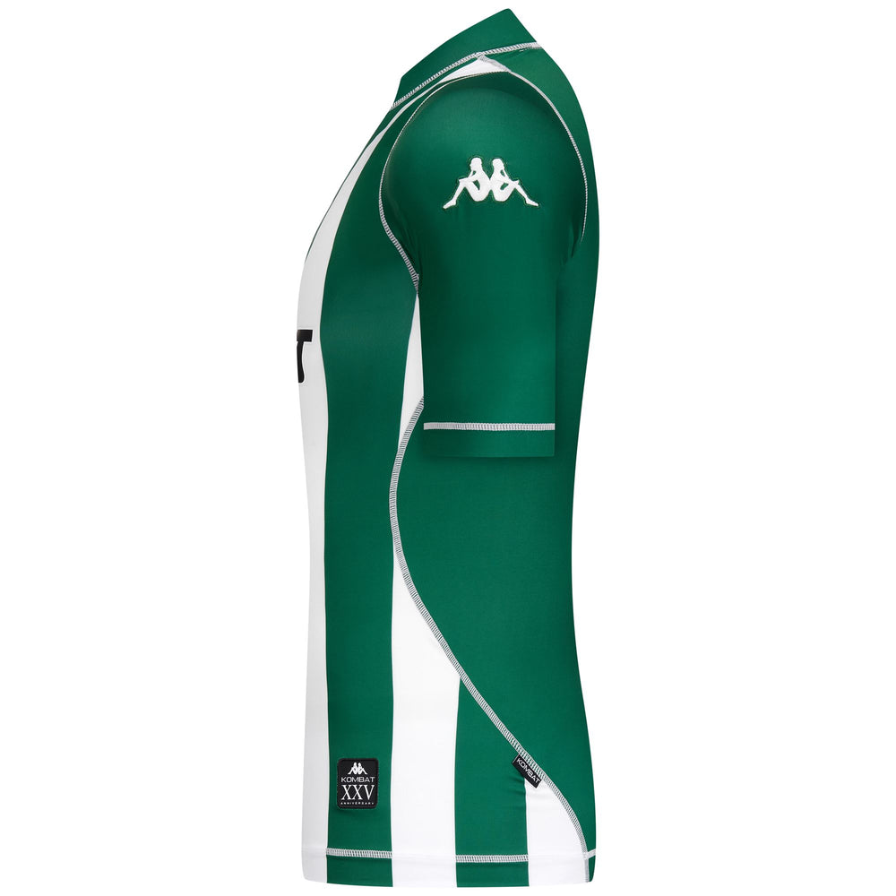 Maglia sportiva da uomo verde in tessuto elasticizzato 02