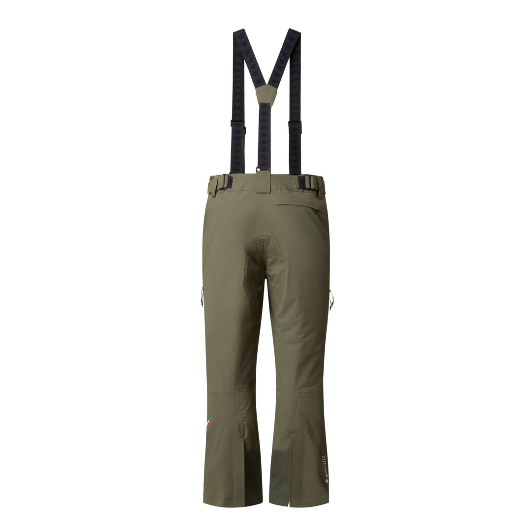 Green Men's Insulated Ski Pants with Waterproof Fabric main