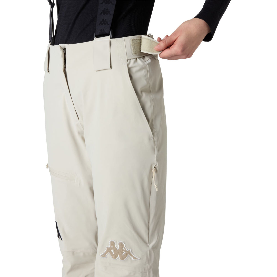 Beige Women's Slim Fit Waterproof Insulated Ski Pants main