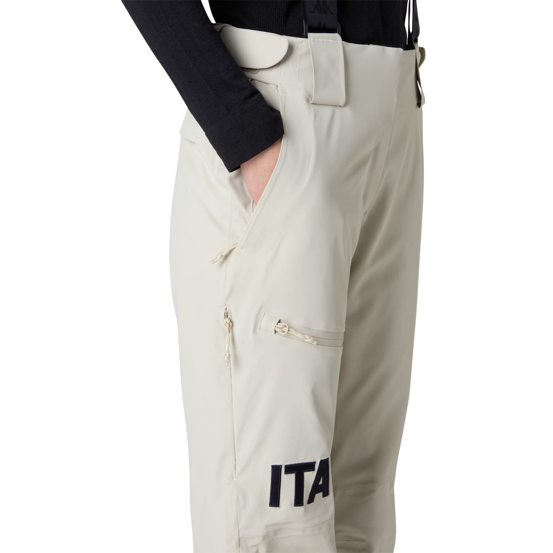 Beige Women's Slim Fit Waterproof Insulated Ski Pants main
