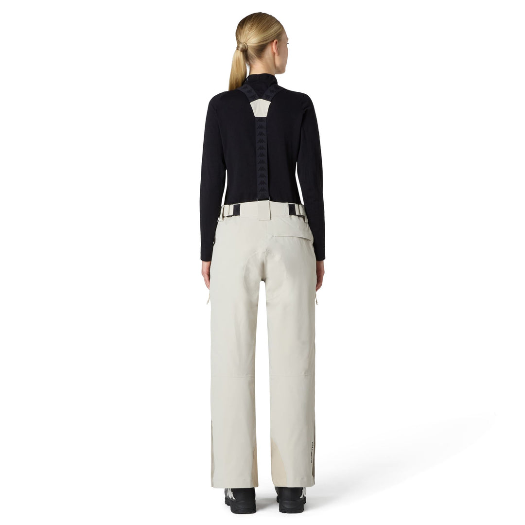 Beige Women's Slim Fit Waterproof Insulated Ski Pants main