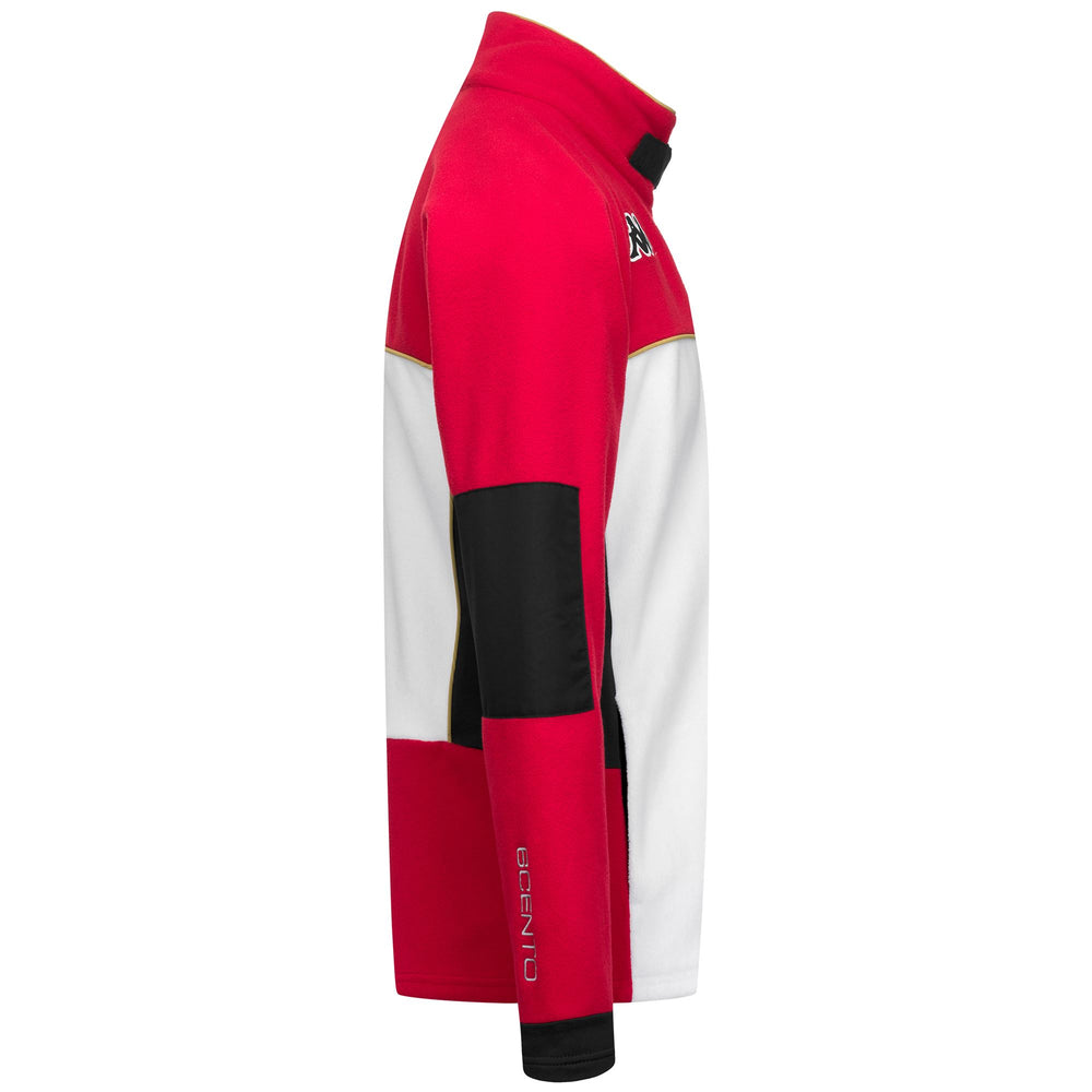 White Unisex Slim Fit Ski Fleece with Stretch Inserts 02
