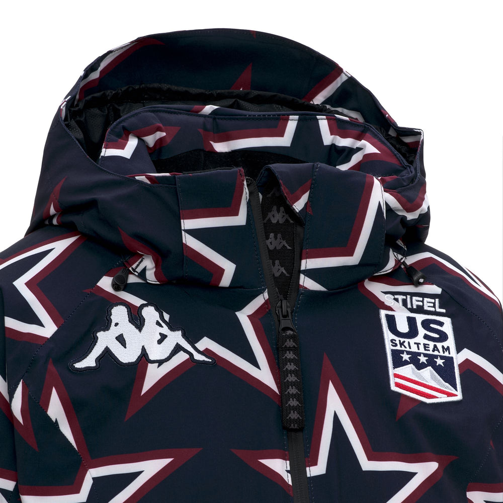 Blue Women's Mid-Length Padded Jacket with Waterproof Protection 02