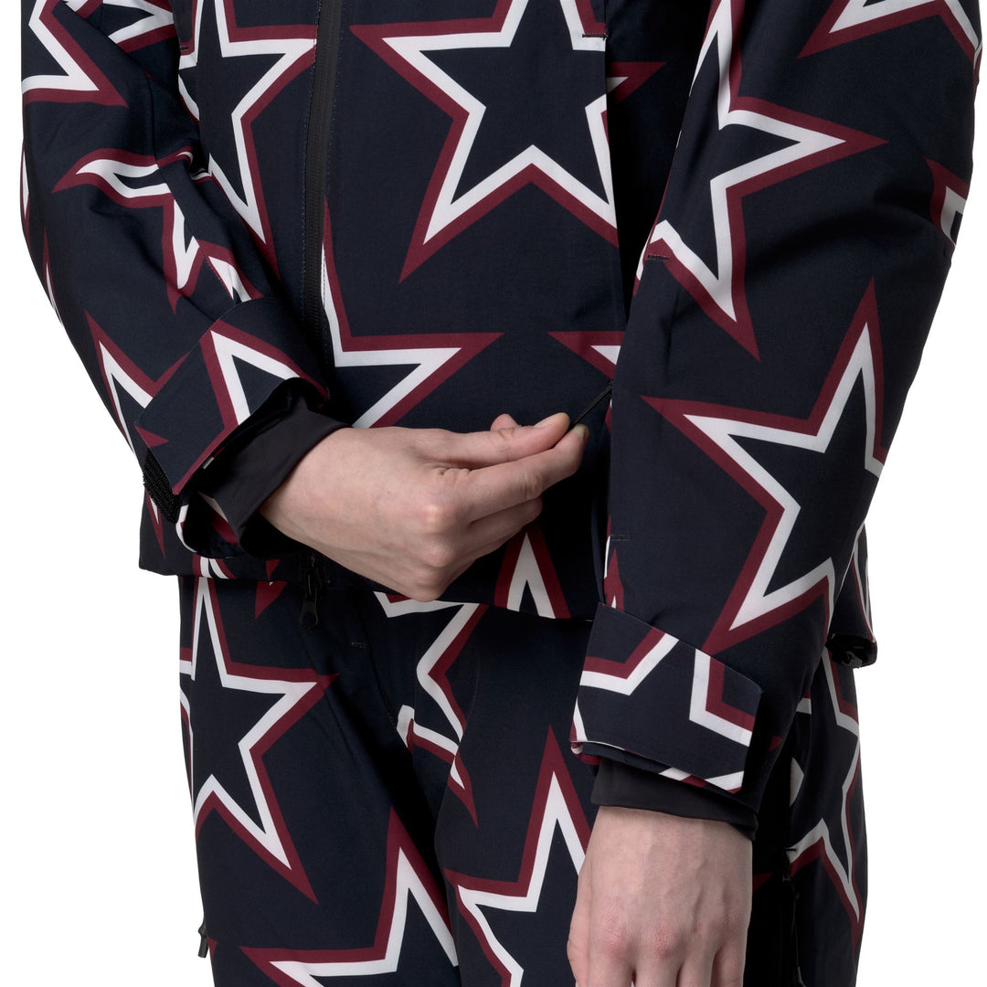 Blue Women's Mid-Length Padded Jacket with Waterproof Protection main