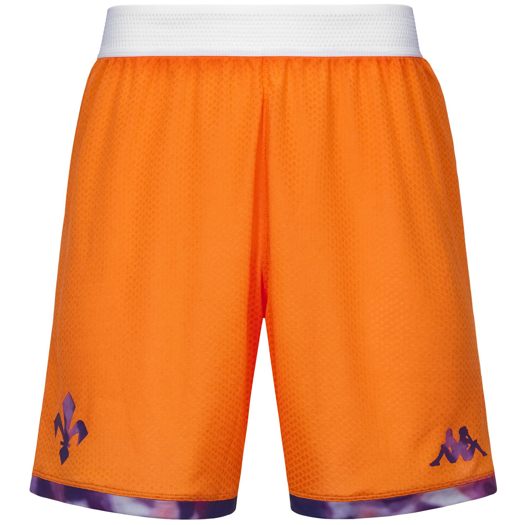 Orange Men's ACF Fiorentina Football Shorts with Comfortable Fit 01