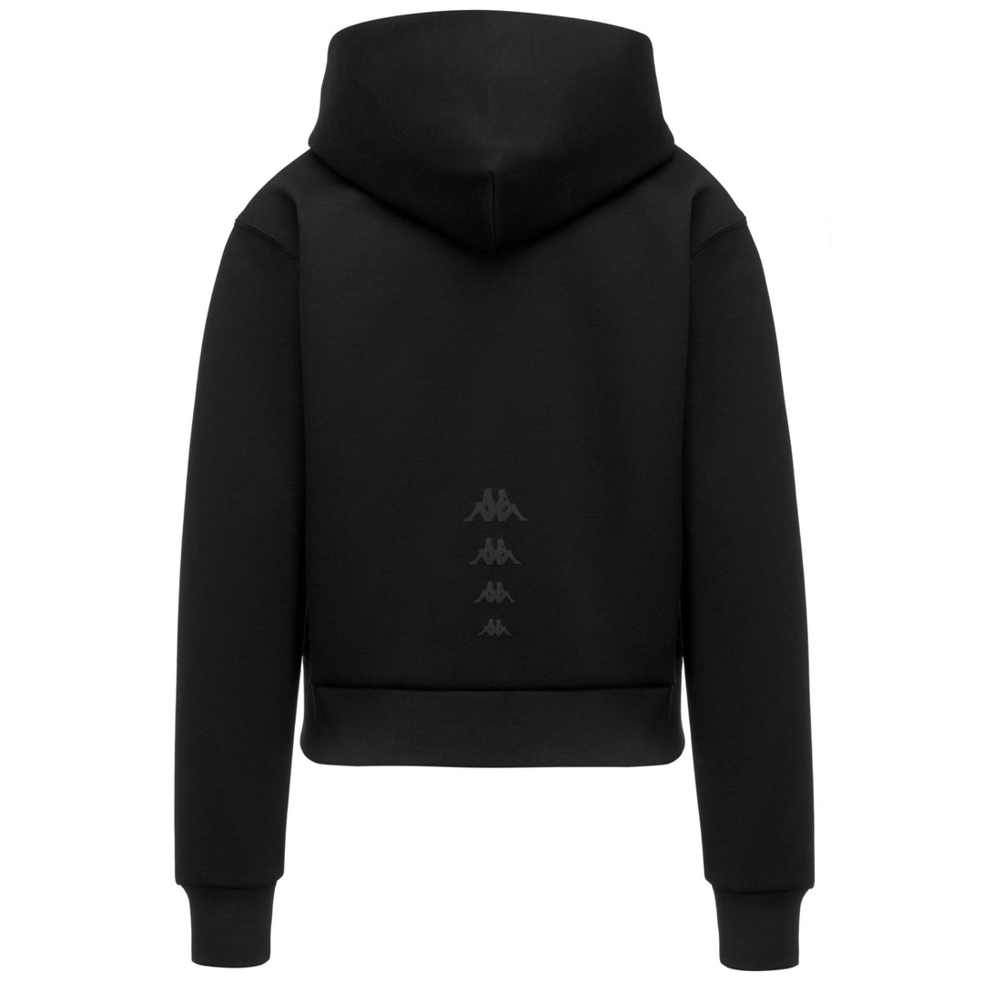 Black Women's Regular Fit Fleece Hoodie with Full Front Zip main