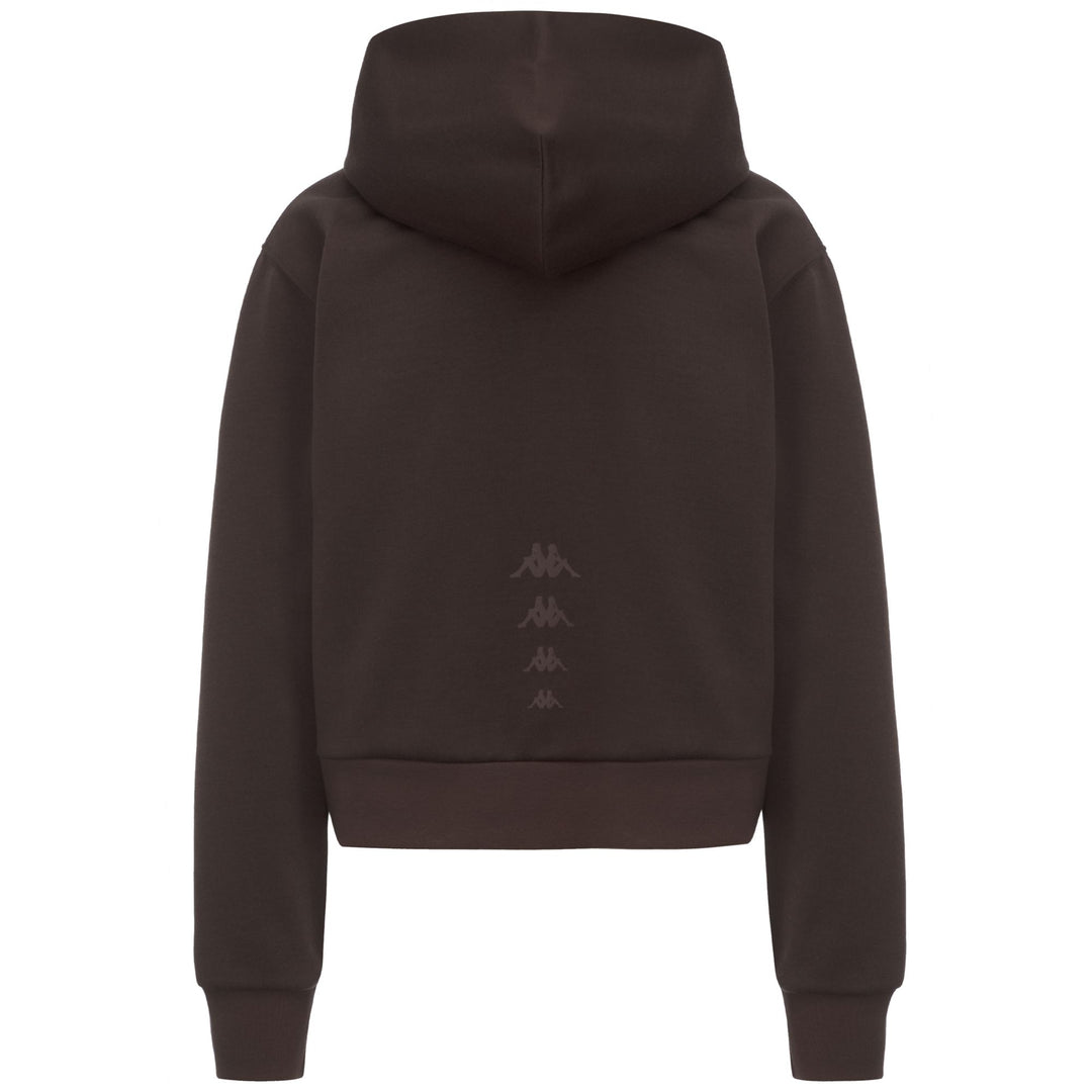 Brown Women's Regular Fit Fleece Hoodie with Full Zip main