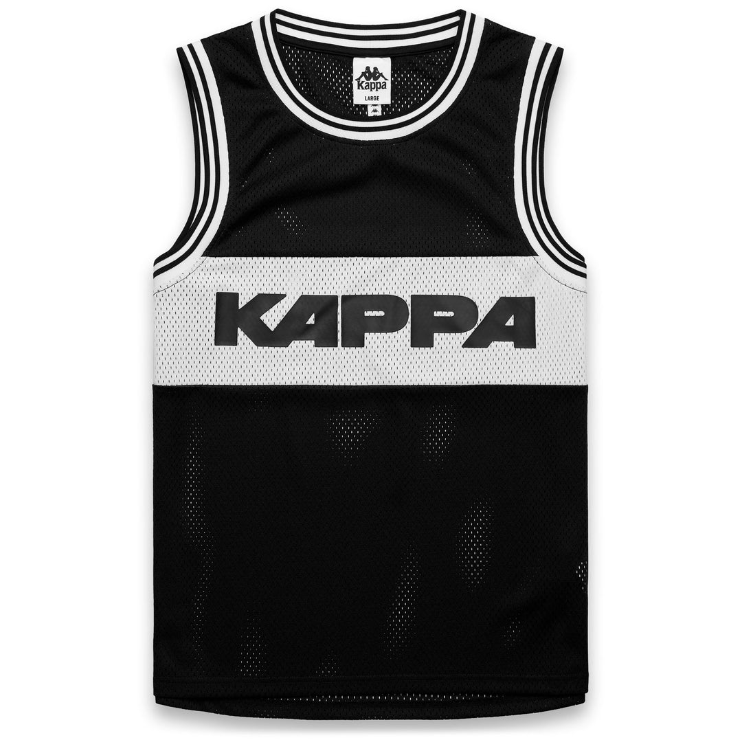 Black Men's Sportswear Regular Fit Polyester Tank Top 01