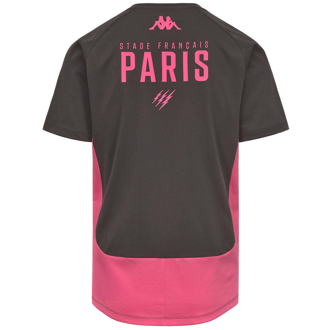 MILLADO 2 SFP - T-shirts & Tops - T-Shirt - Homme - Grey Dk-Pink Fandango main