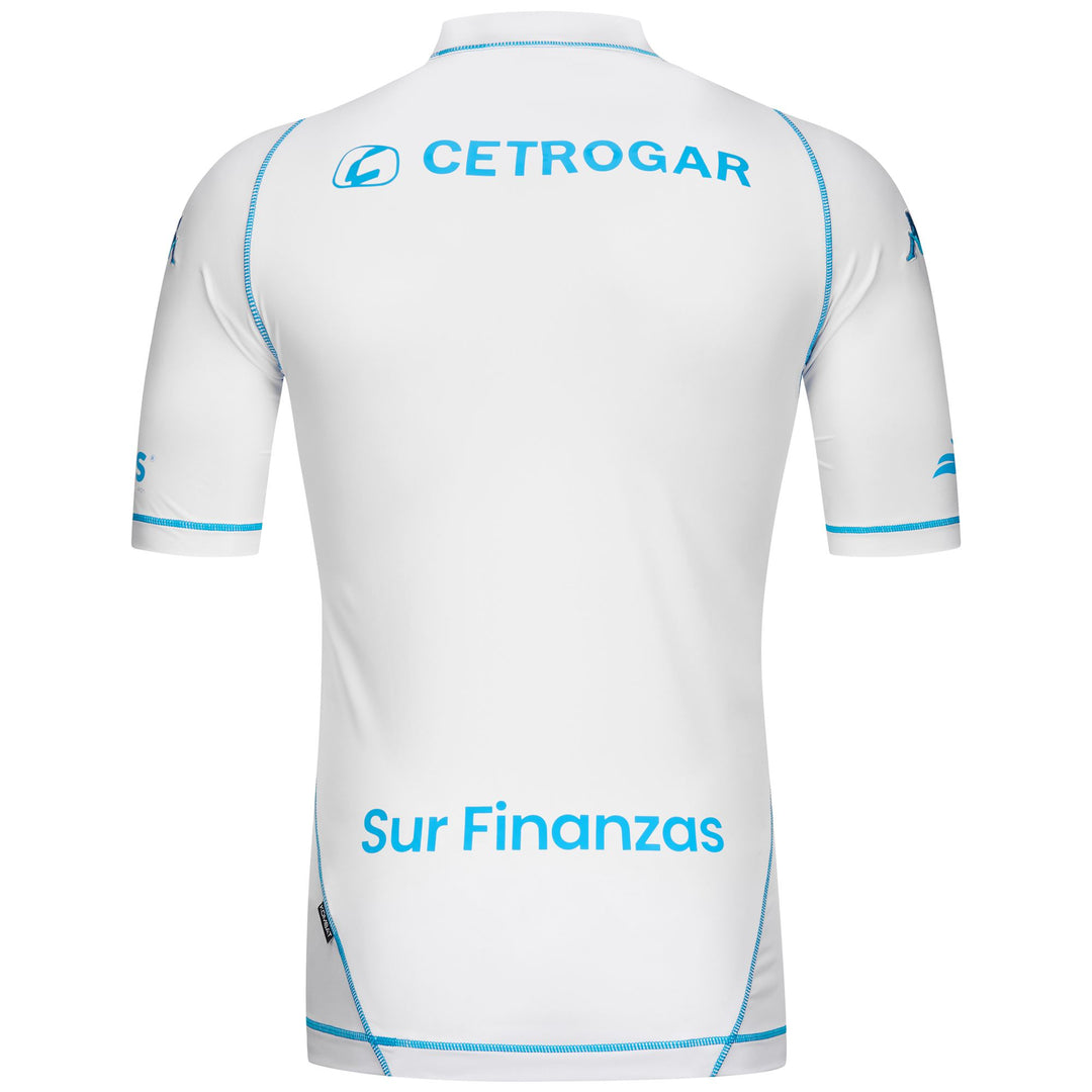 Maglia sportiva da uomo grigia e blu con tessuto elasticizzato main