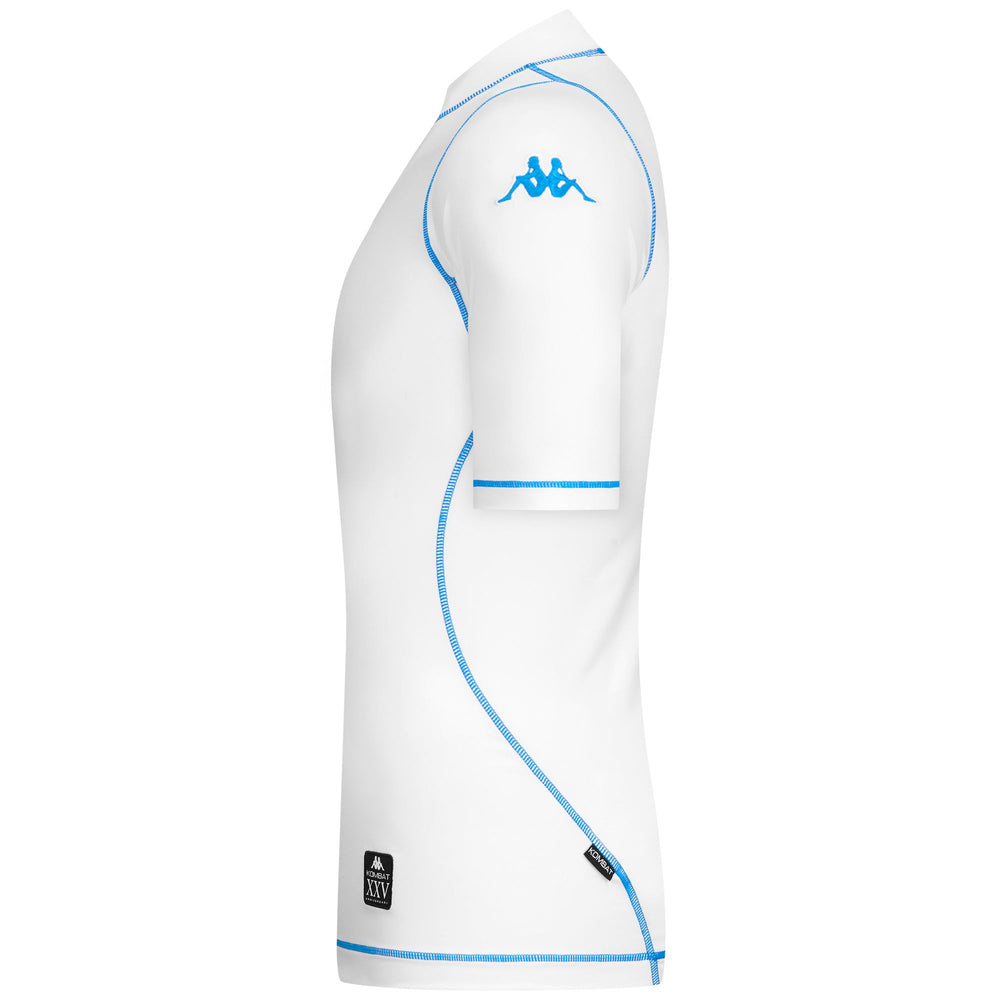 Maillot de football blanc moulant pour homme en polyester recyclé 02