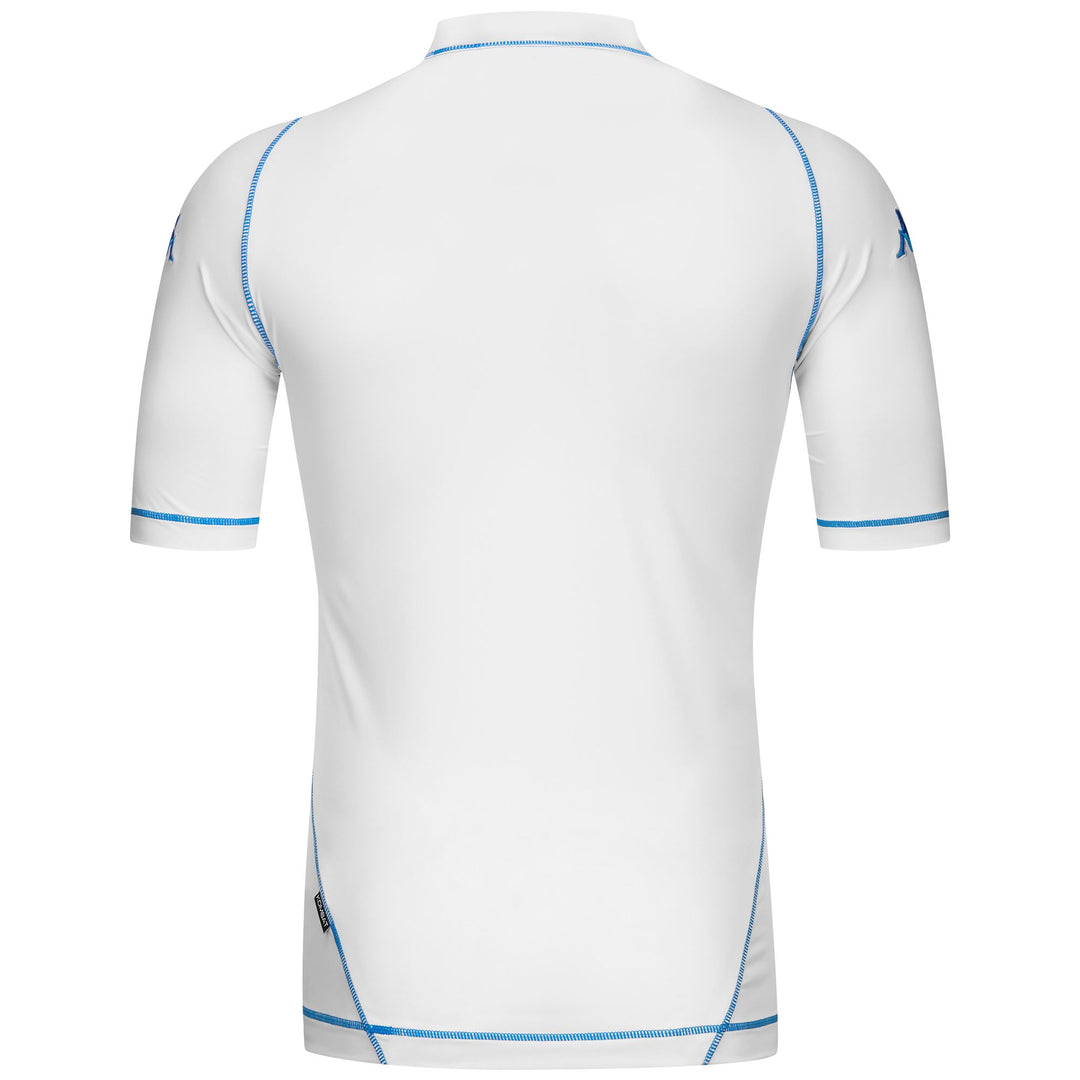 Maillot de football blanc moulant pour homme en polyester recyclé main