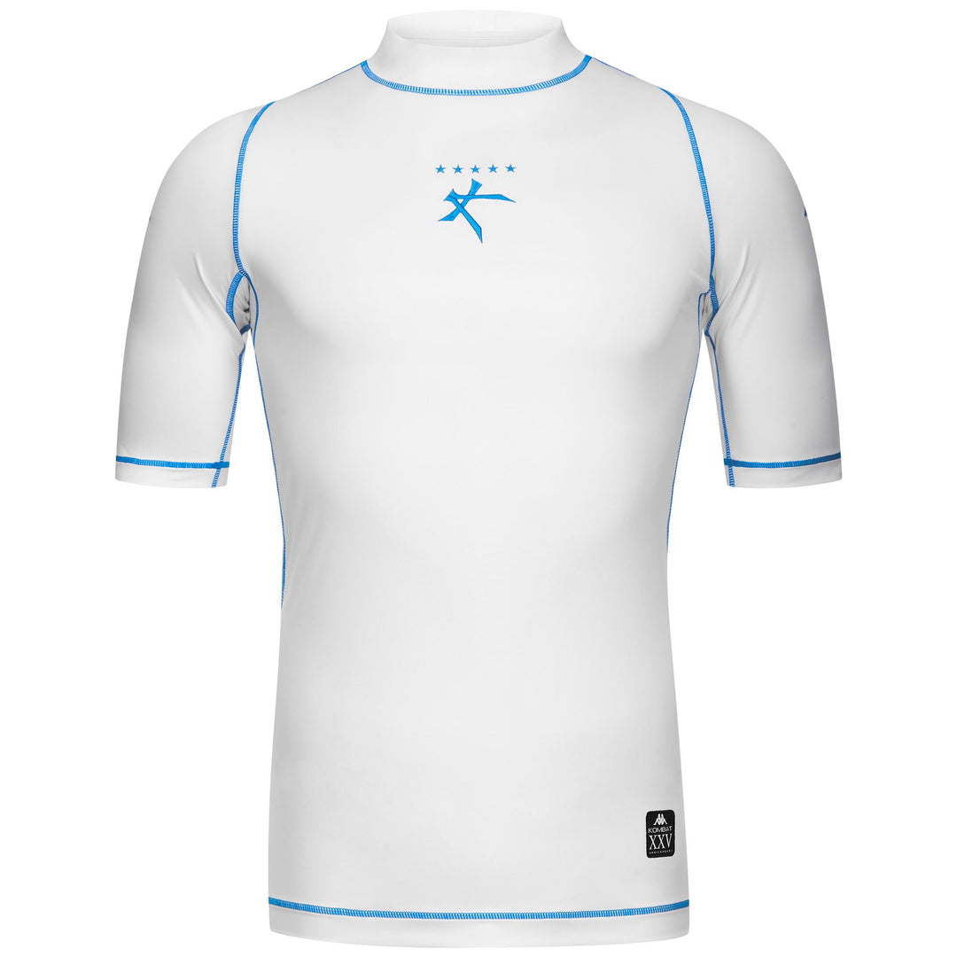 Maglia da calcio attillata da uomo bianca 01