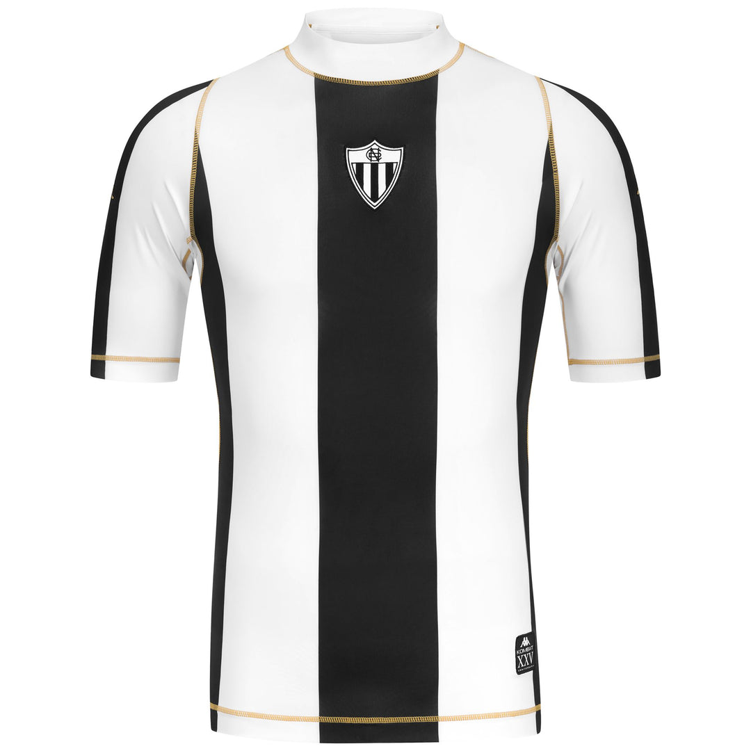 White and black Men's Active Jersey in Stretch Fabric 01