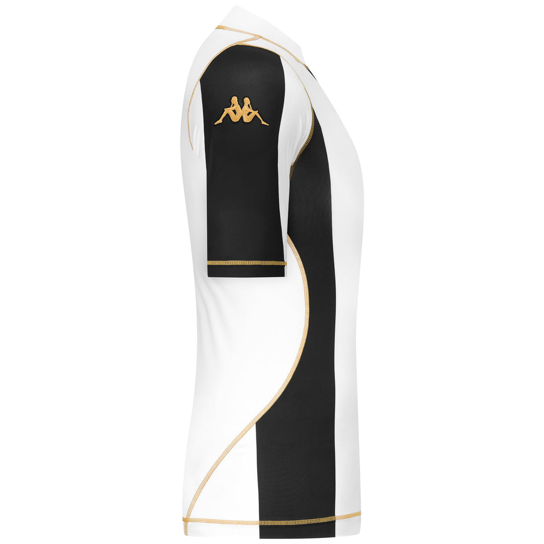 White and black Men's Active Jersey in Stretch Fabric main