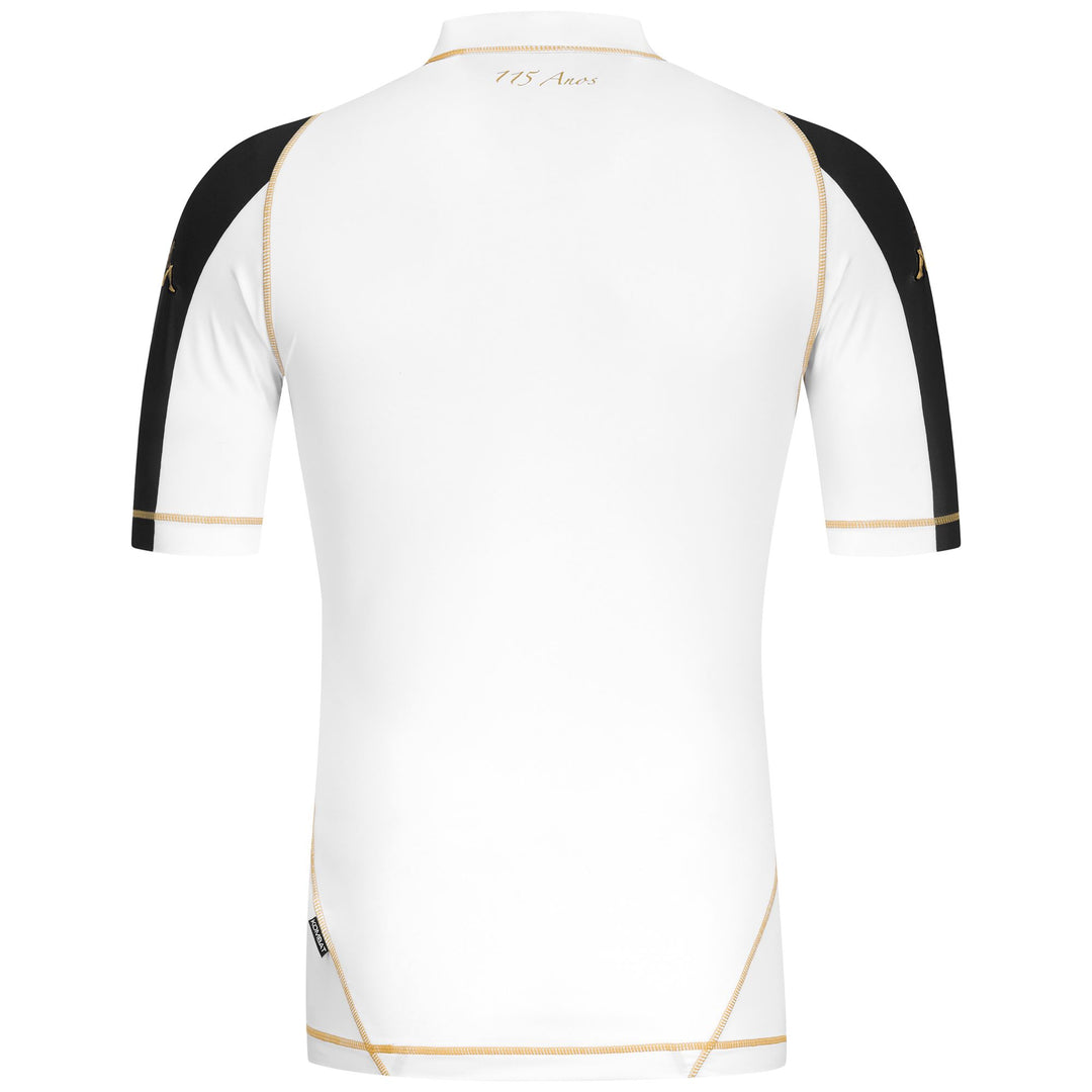White and black Men's Active Jersey in Stretch Fabric main