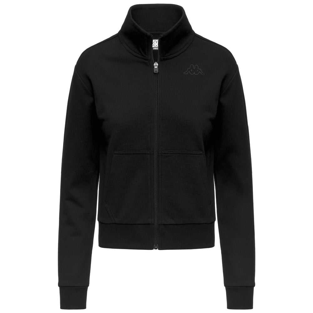 Black Women's Regular Fit Fleece Hoodie with Kangaroo Pockets 02