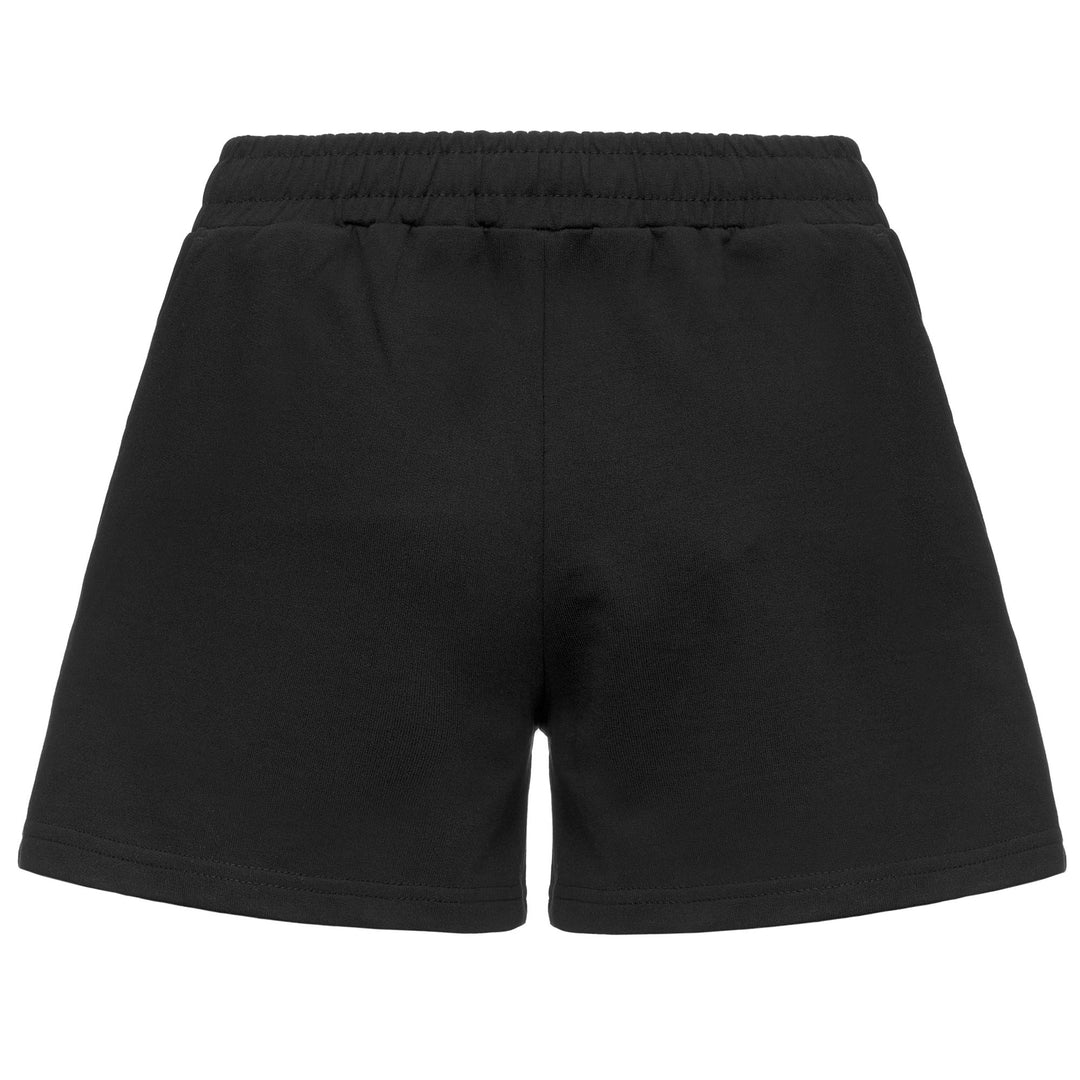 Pantalones cortos deportivos de algodón de corte regular para mujer, color negro. main