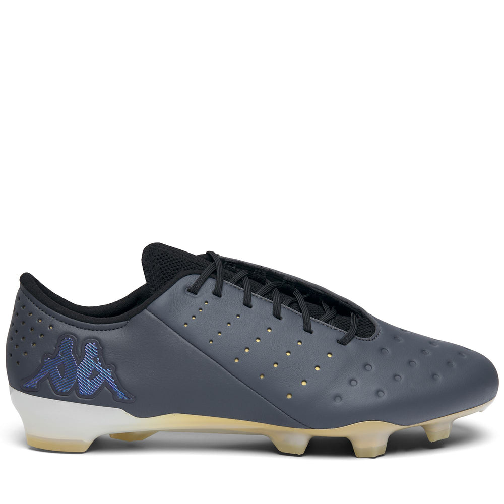 Black Men's Low Cut Soccer Shoes for Firm Grounds 02