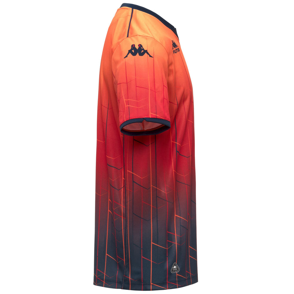 Maglia da calcio Genoa Fourth da uomo rossa slim fit a manica corta 02