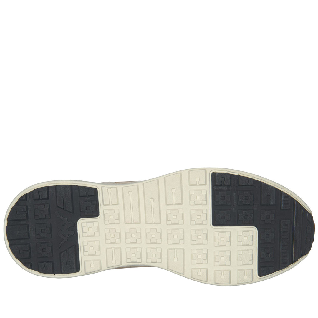 Baskets basses unisexes blanches et marron avec semelle intérieure à mémoire de forme Insolock main