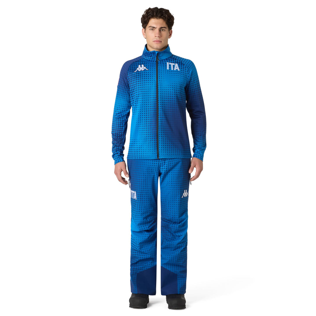 Blue Unisex Functional Fleece Sweater main