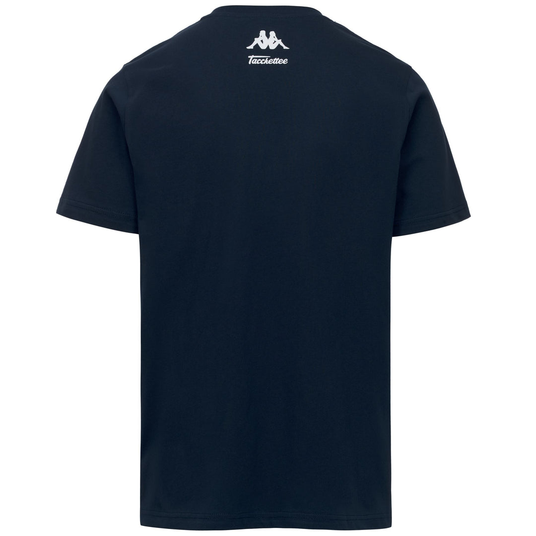 T-shirt de football Genoa bleu pour homme avec broderie graphique main