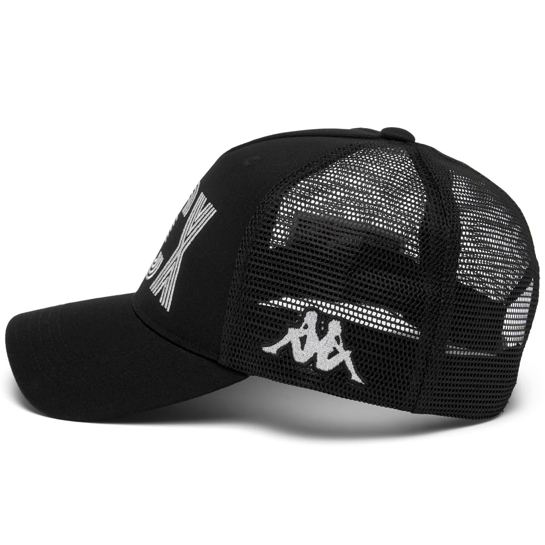 Bonnet de ski noir unisexe en maille polyester main