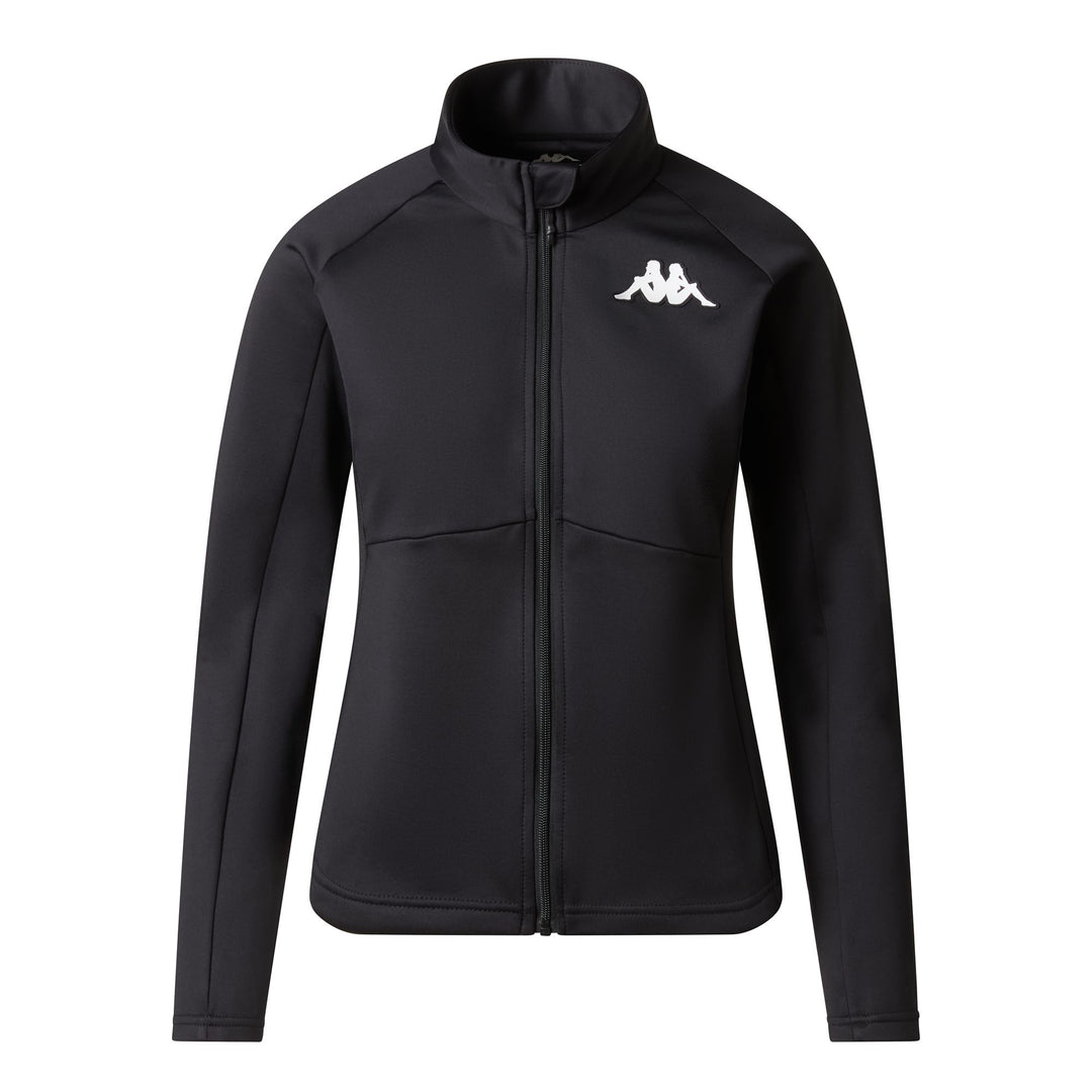 Black Women's Slim Fit Technical Fleece Jumper for Skiing main