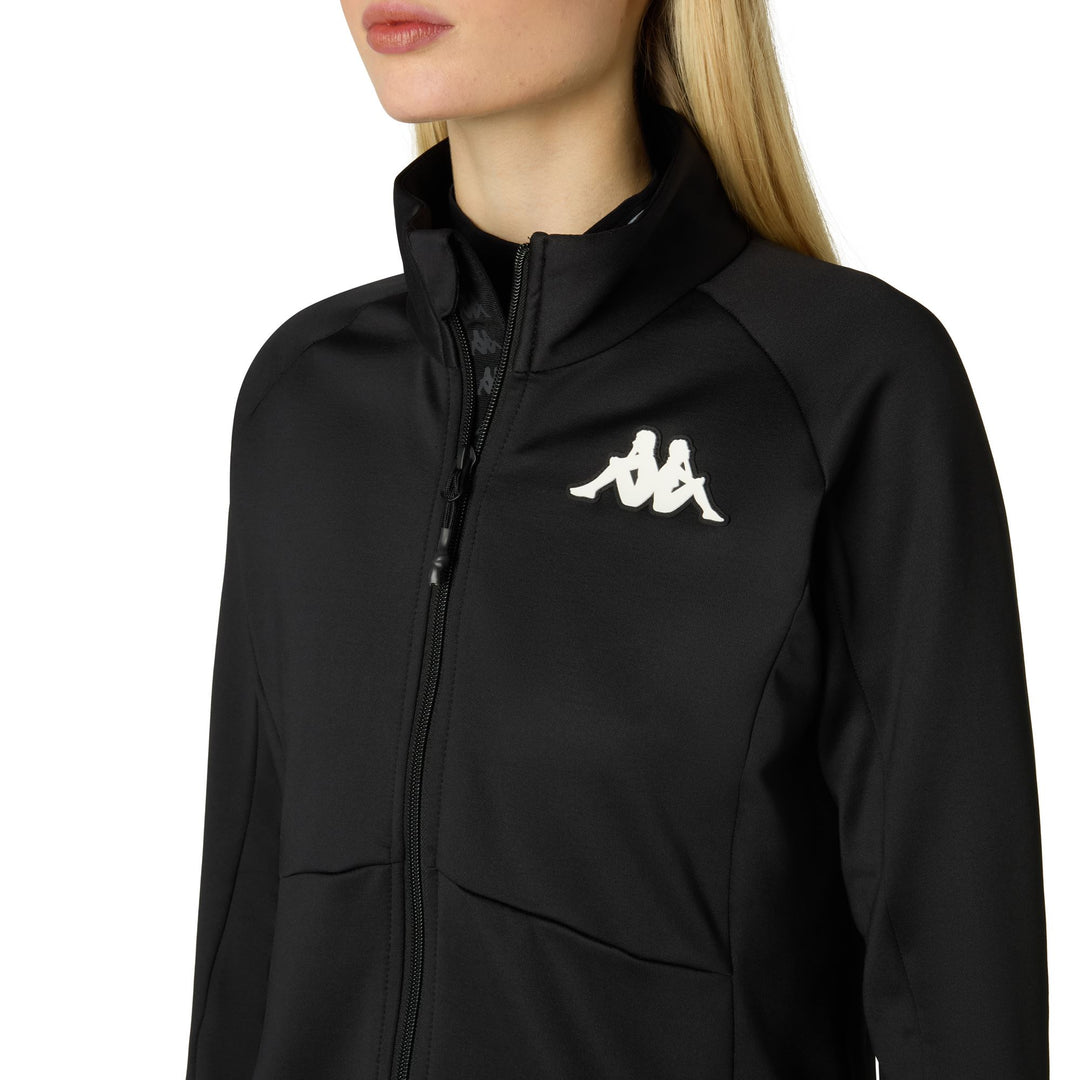 Black Women's Slim Fit Technical Fleece Jumper for Skiing main