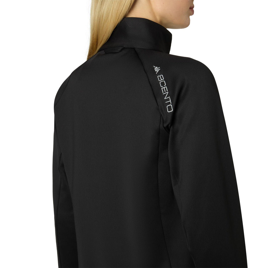 Black Women's Slim Fit Technical Fleece Jumper for Skiing main