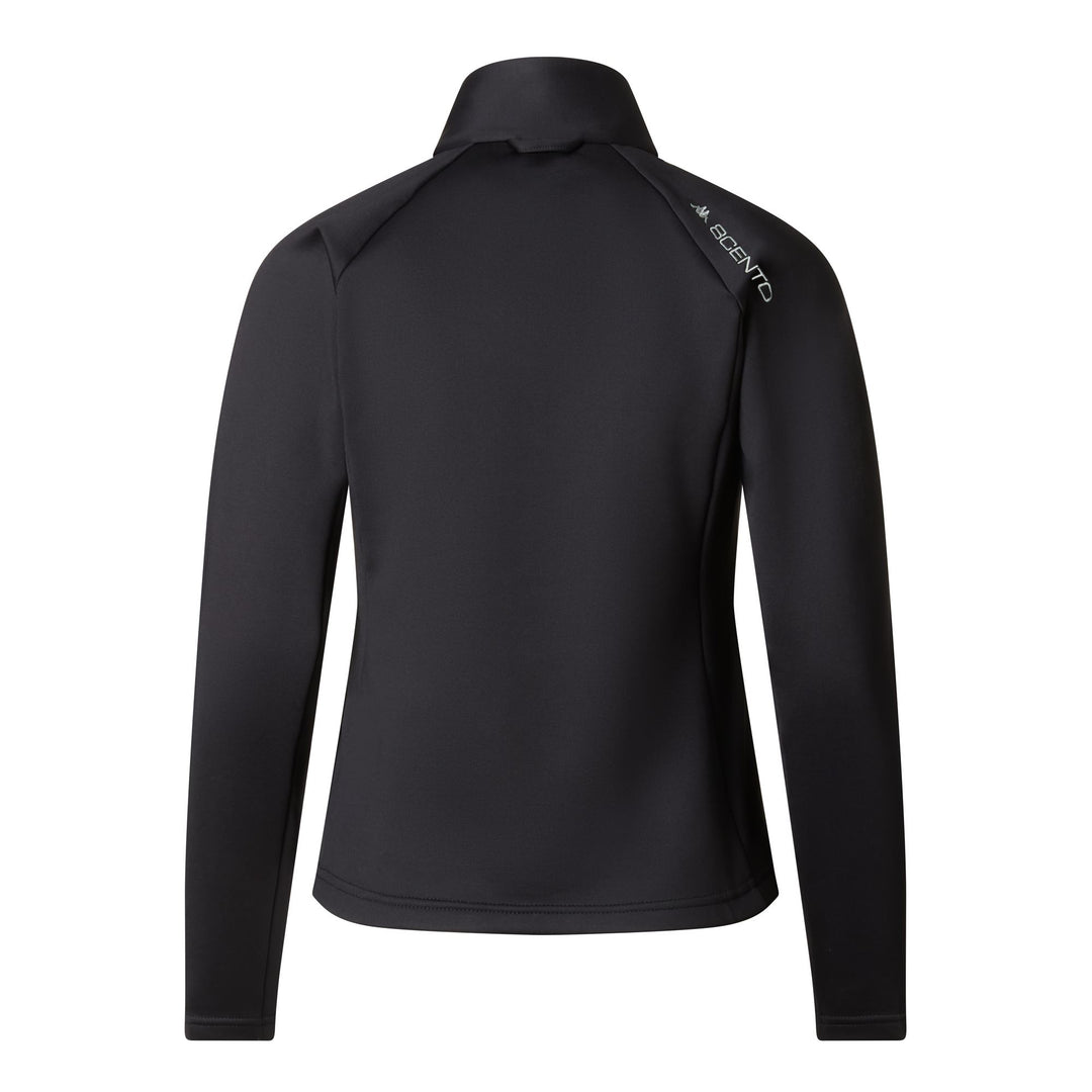 Black Women's Slim Fit Technical Fleece Jumper for Skiing main