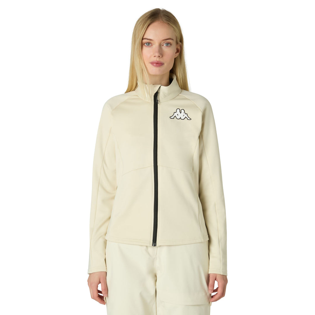 Beige Women's Slim Fit Functional Fleece Jumper 01
