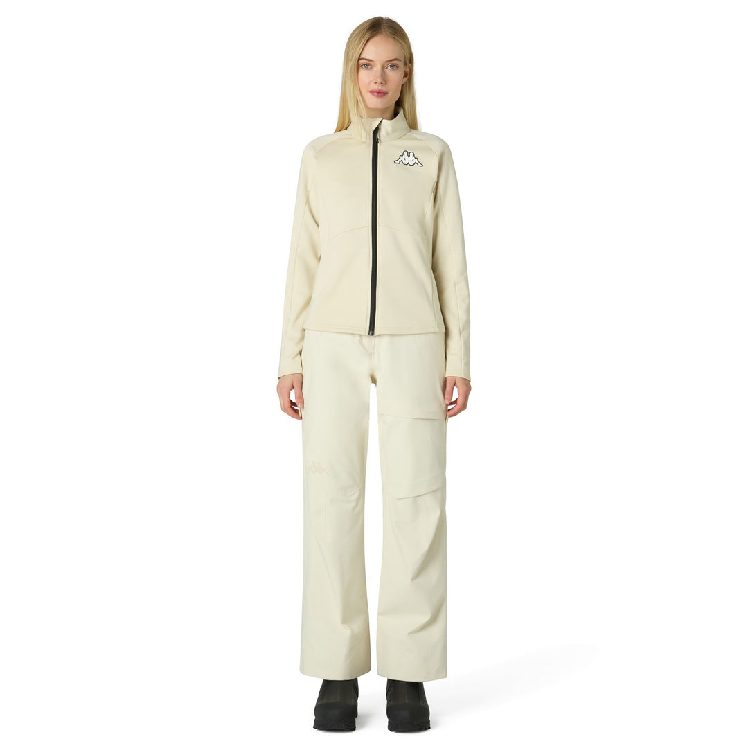Beige Women's Slim Fit Functional Fleece Jumper main