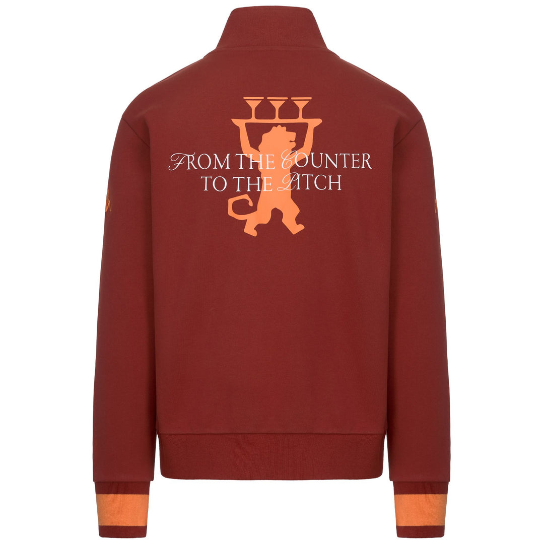 AUTHENTIC LEYTON BAR LEONE - Fleece - Jumper - Man - RED SAVVY-Orange Red main