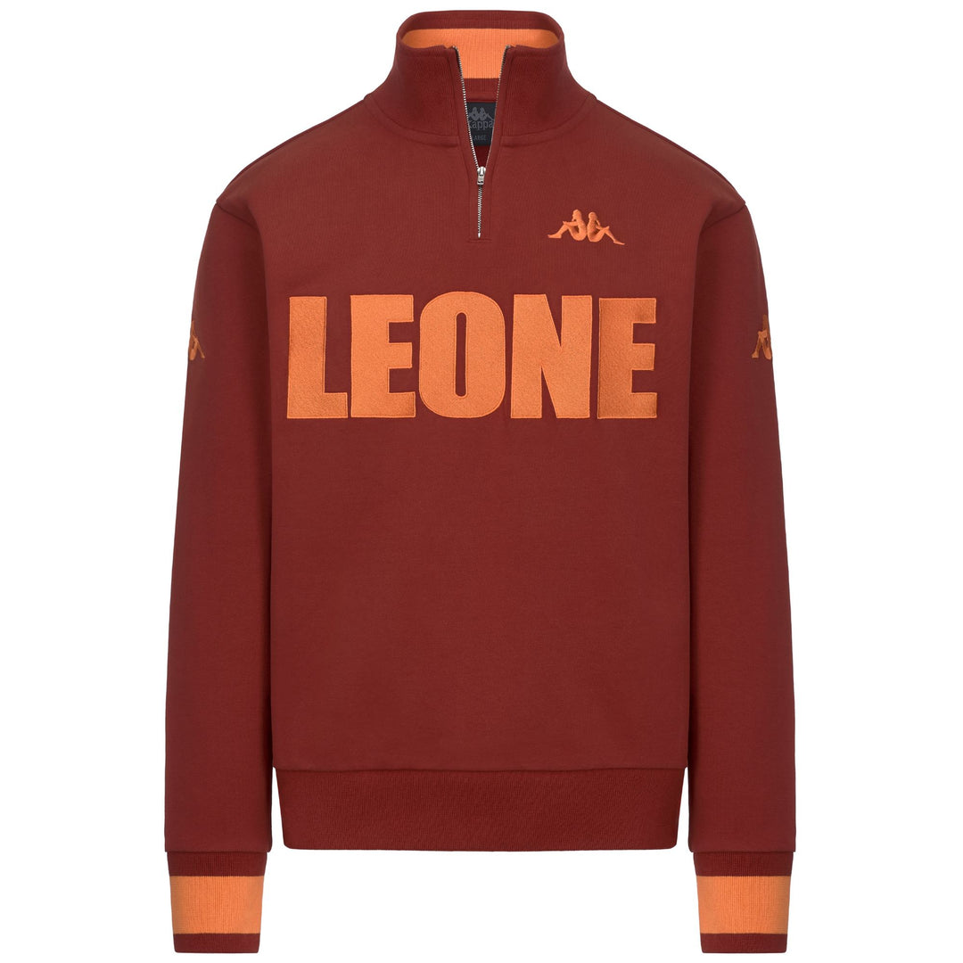 AUTHENTIC LEYTON BAR LEONE - Fleece - Jumper - Man - RED SAVVY-Orange Red main