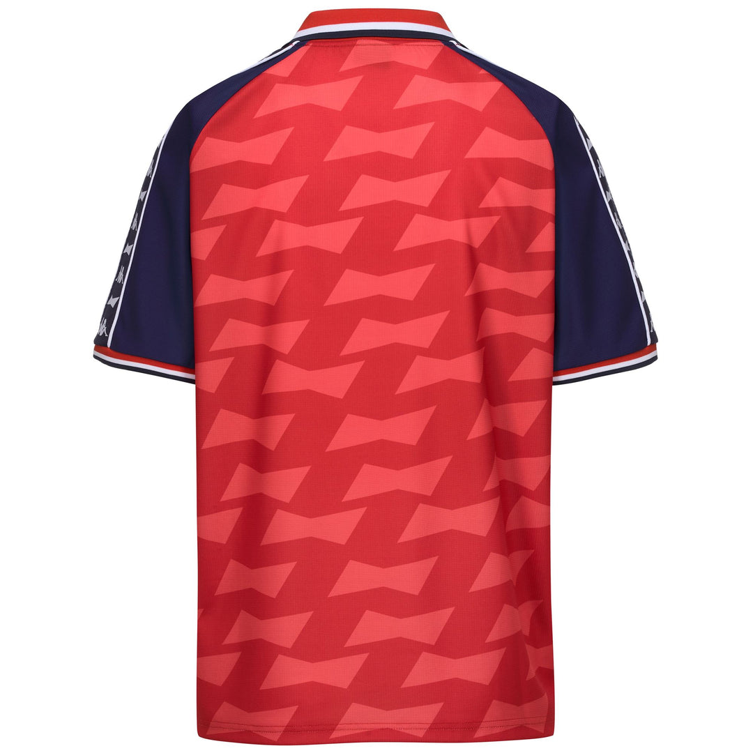 Red and Blue Men's Casual Polo T-Shirt main