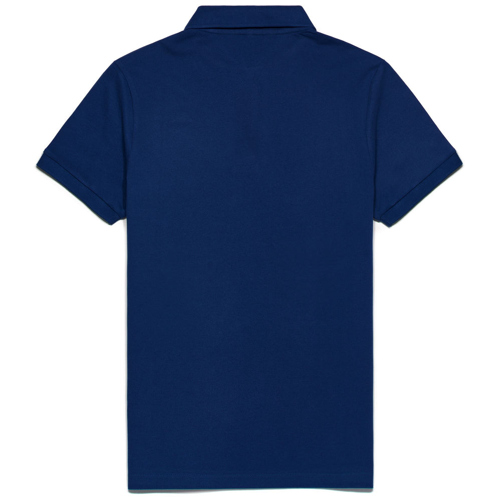 Blue Men's Slim Fit Casual Cotton Polo Shirt 02