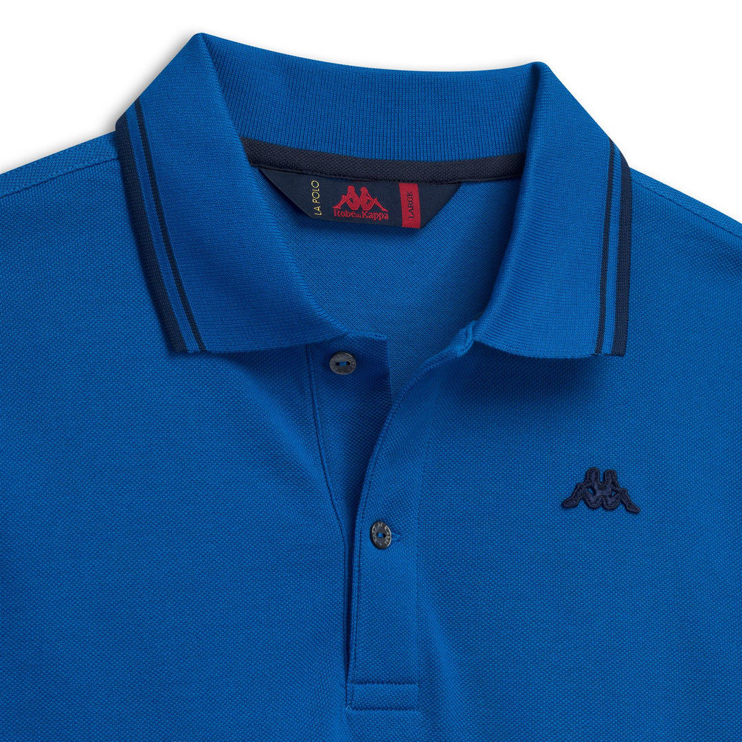 Blue Men's Slim Fit Casual Cotton Polo Shirt main