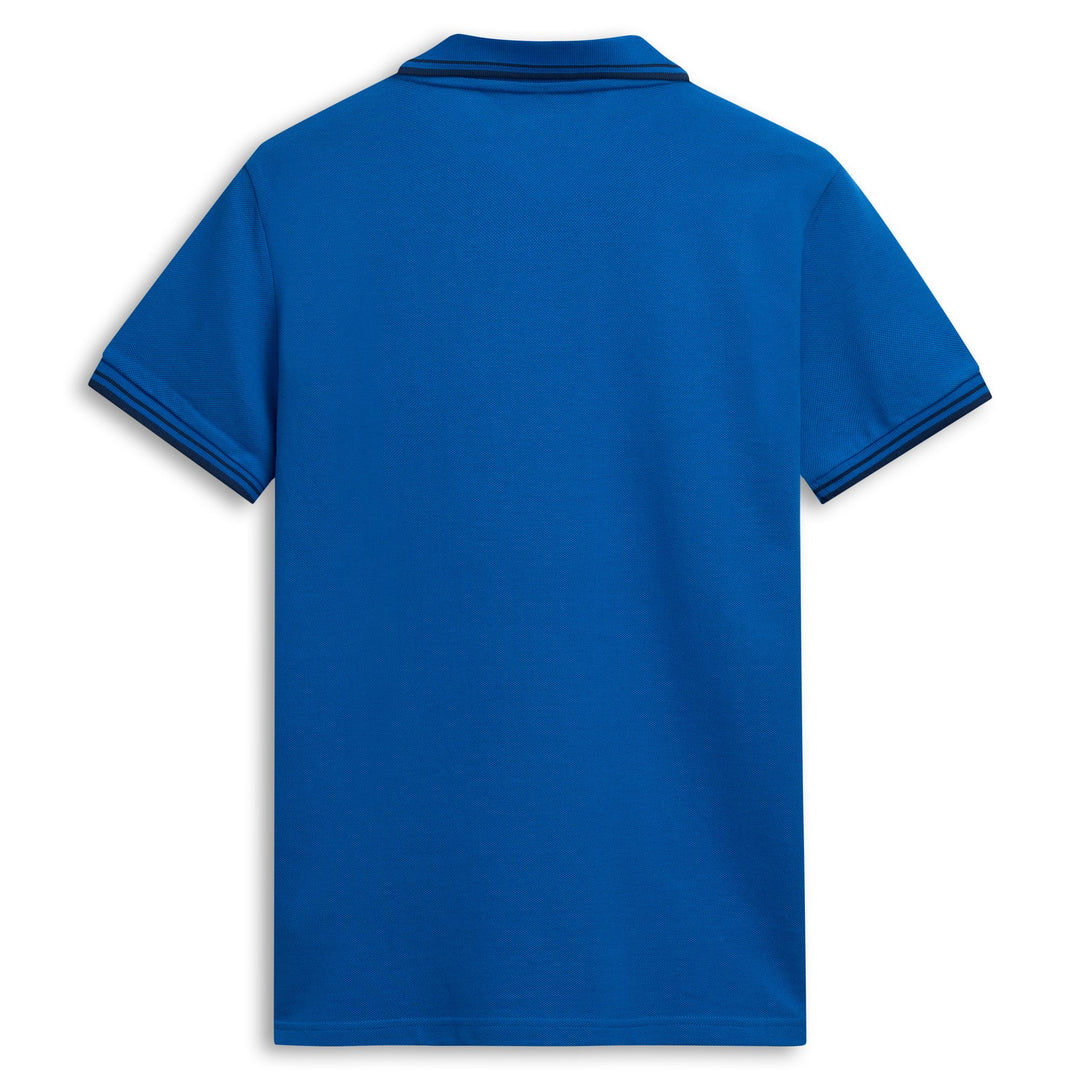 Blue Men's Slim Fit Casual Cotton Polo Shirt main